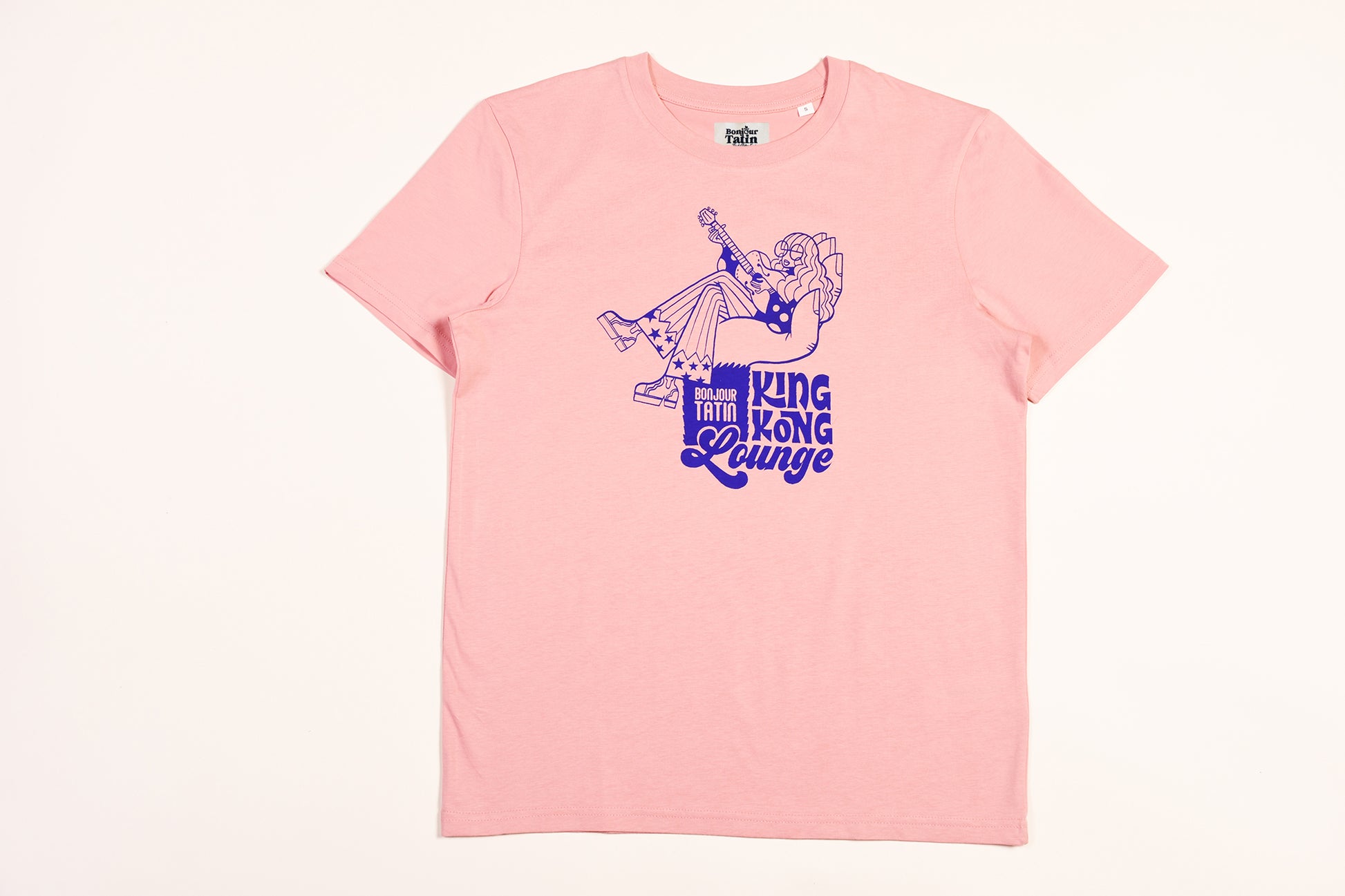 King Kong Lounge Organic T-Shirt Pink - Bonjour Tatin