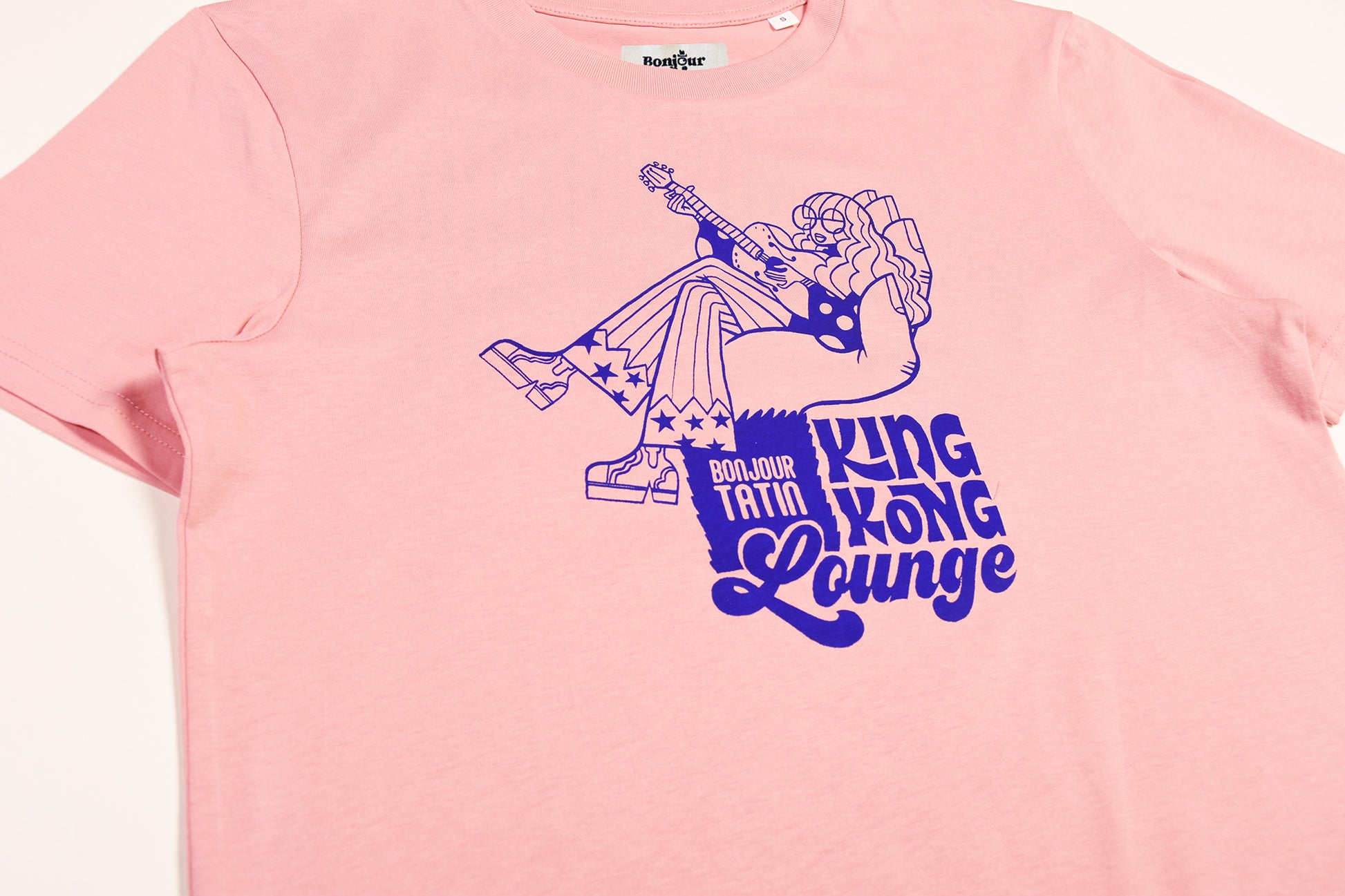 King Kong Lounge Organic T-Shirt Pink - Bonjour Tatin