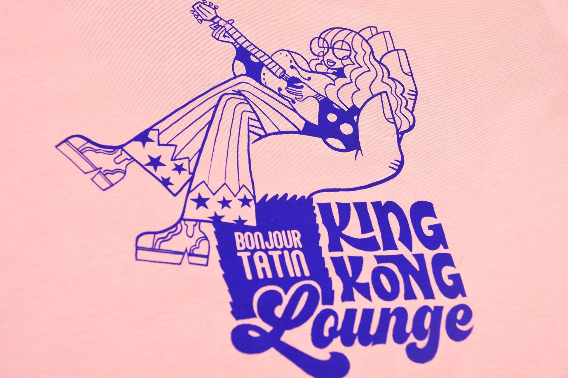 King Kong Lounge Organic T-Shirt Pink - Bonjour Tatin