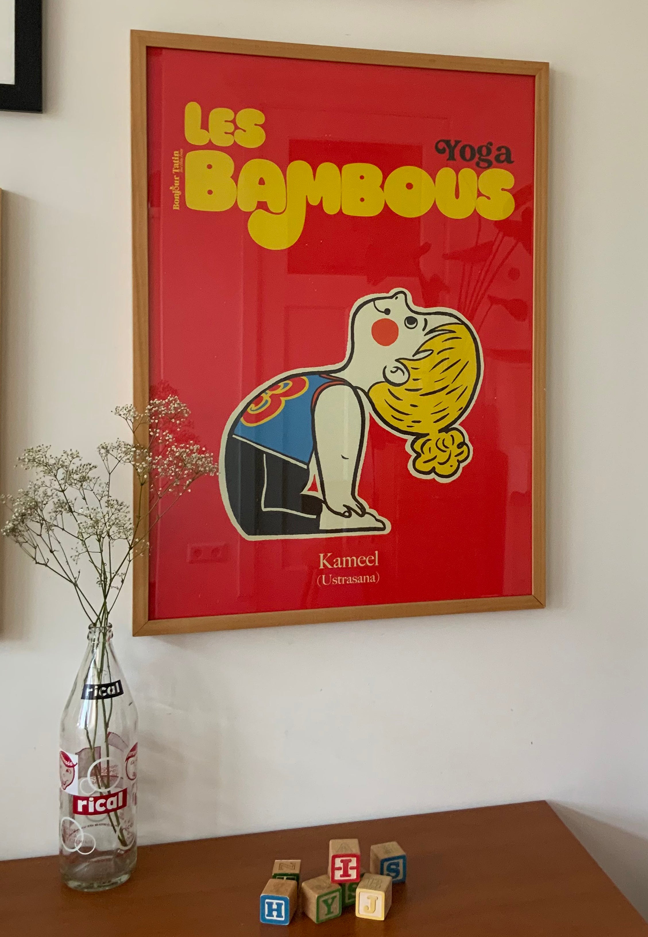Poster 'De Kameel' / 'The Camel' - Yoga series - Bonjour Tatin