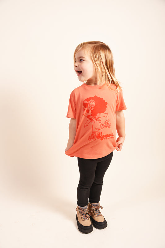 Skater Girl Organic T-Shirt bright red - Bonjour Tatin