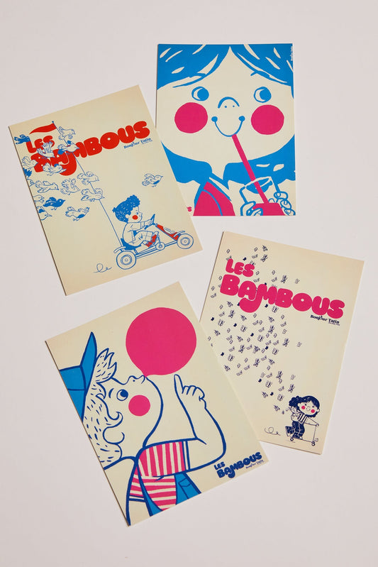 Postcard set 'It's Spring!' Les Bambous - Bonjour Tatin