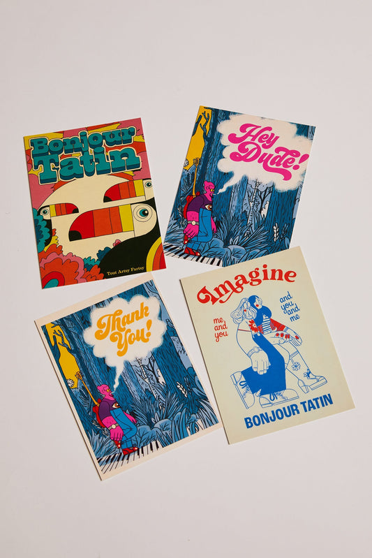 Postcard Set Divers design! - Bonjour Tatin