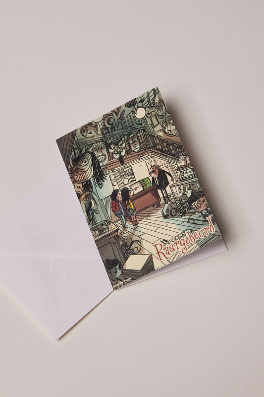 Fold Card 'Raargebeurd' with Envelope - Bonjour Tatin