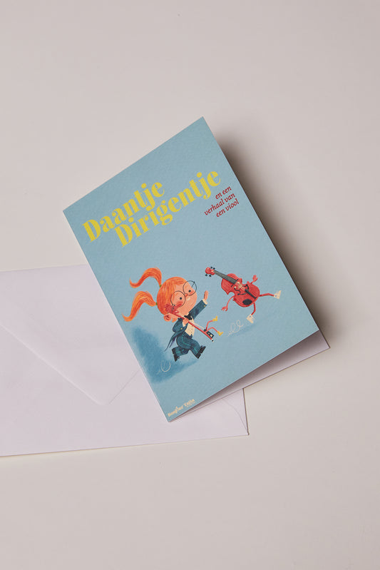 Fold Card 'Daantje Dirigentje' with Envelope - Bonjour Tatin