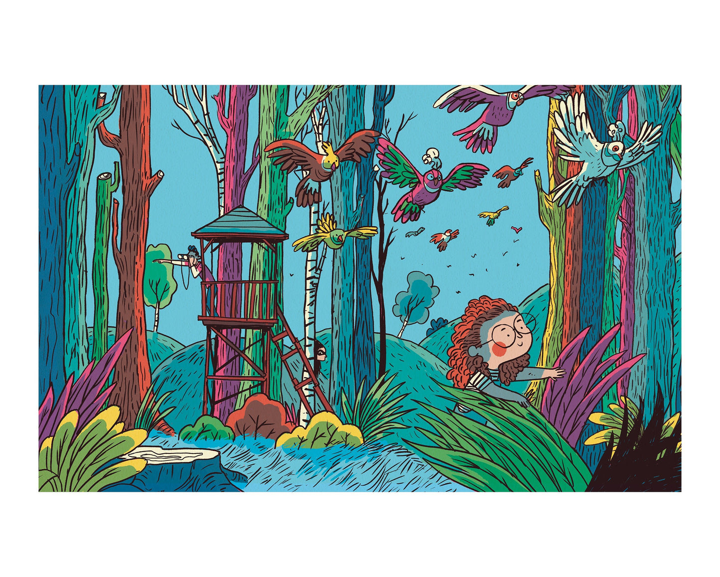 'Is Dat Een Rover In Het Bos?' Search and Find book - Bonjour Tatin
