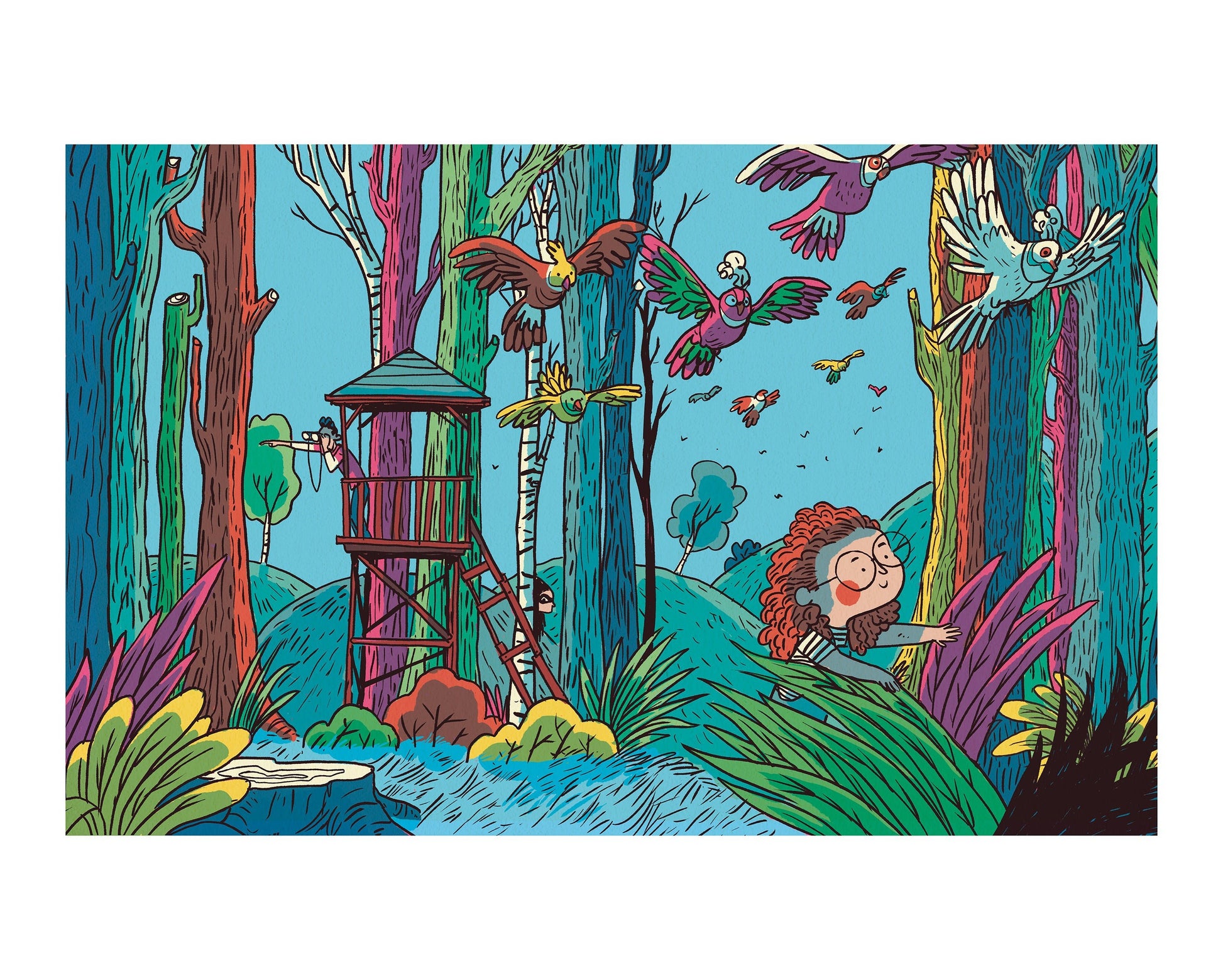 'Is Dat Een Rover In Het Bos?' Search and Find book - Bonjour Tatin