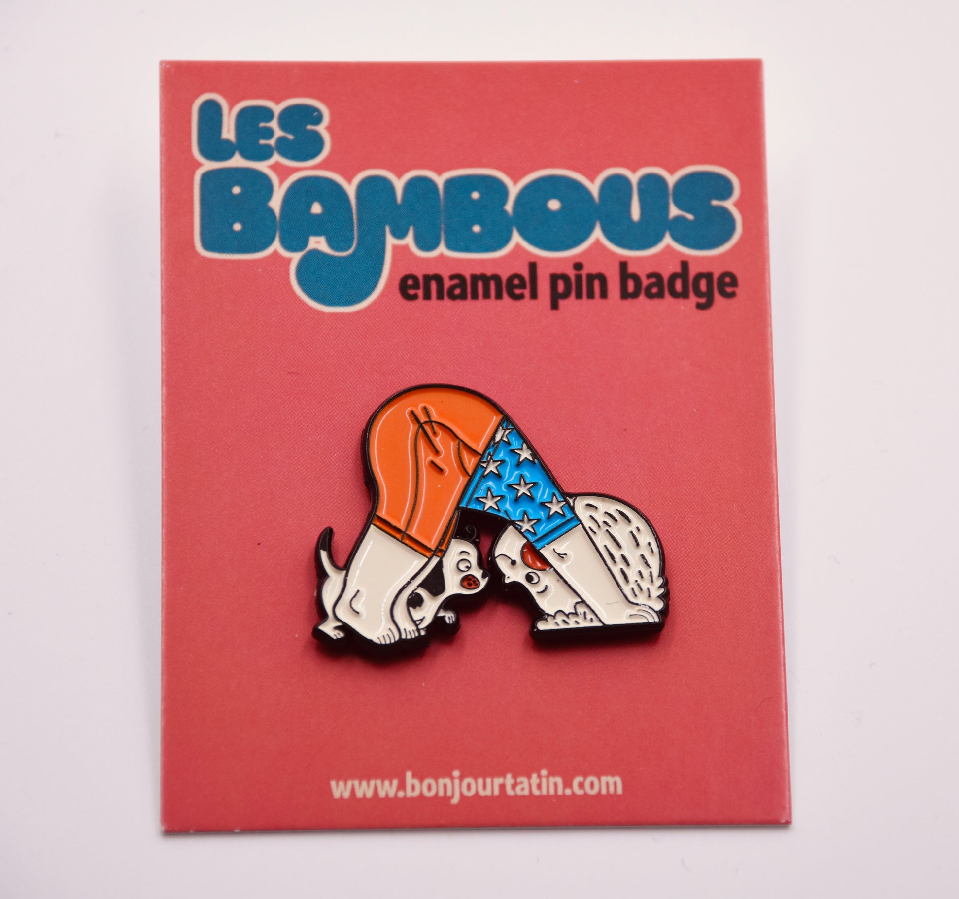 Les Bambous ‘Downward Dog’ soft Enamel Pin - Bonjour Tatin