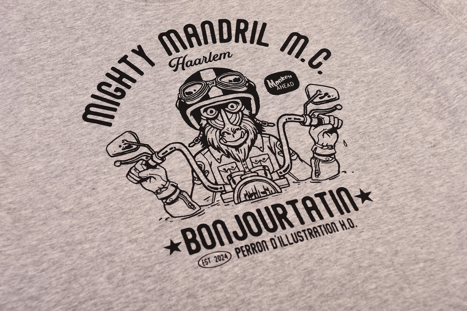 Mighty Mandril M.C. Organic Sweater grey - Bonjour Tatin