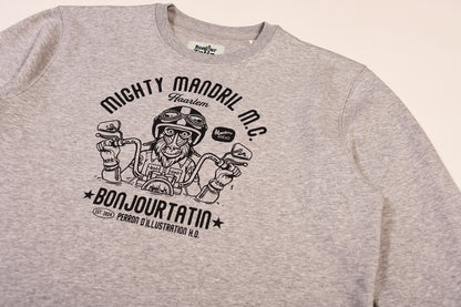 Mighty Mandril M.C. Organic Sweater grey - Bonjour Tatin