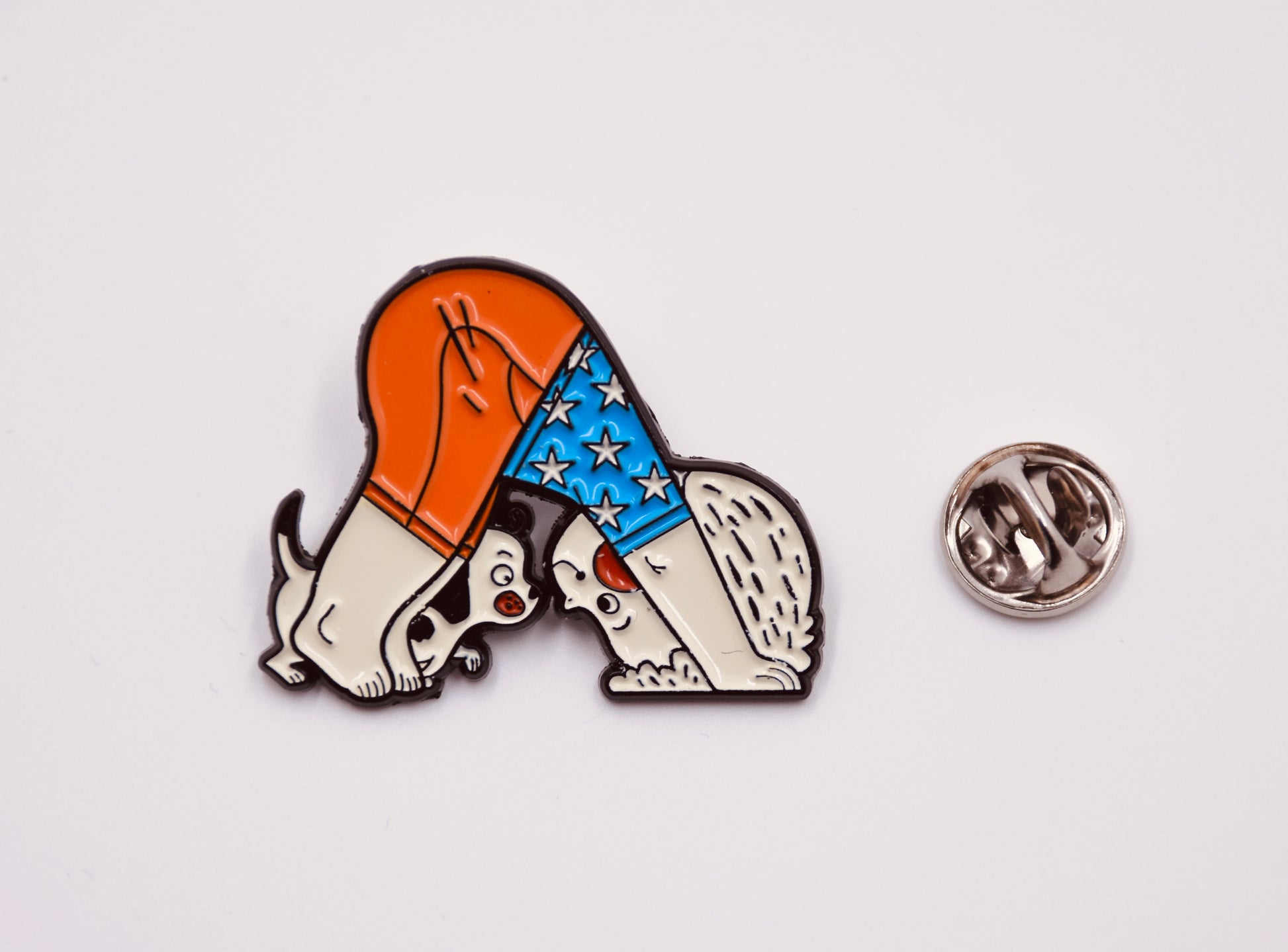 Les Bambous ‘Downward Dog’ soft Enamel Pin - Bonjour Tatin
