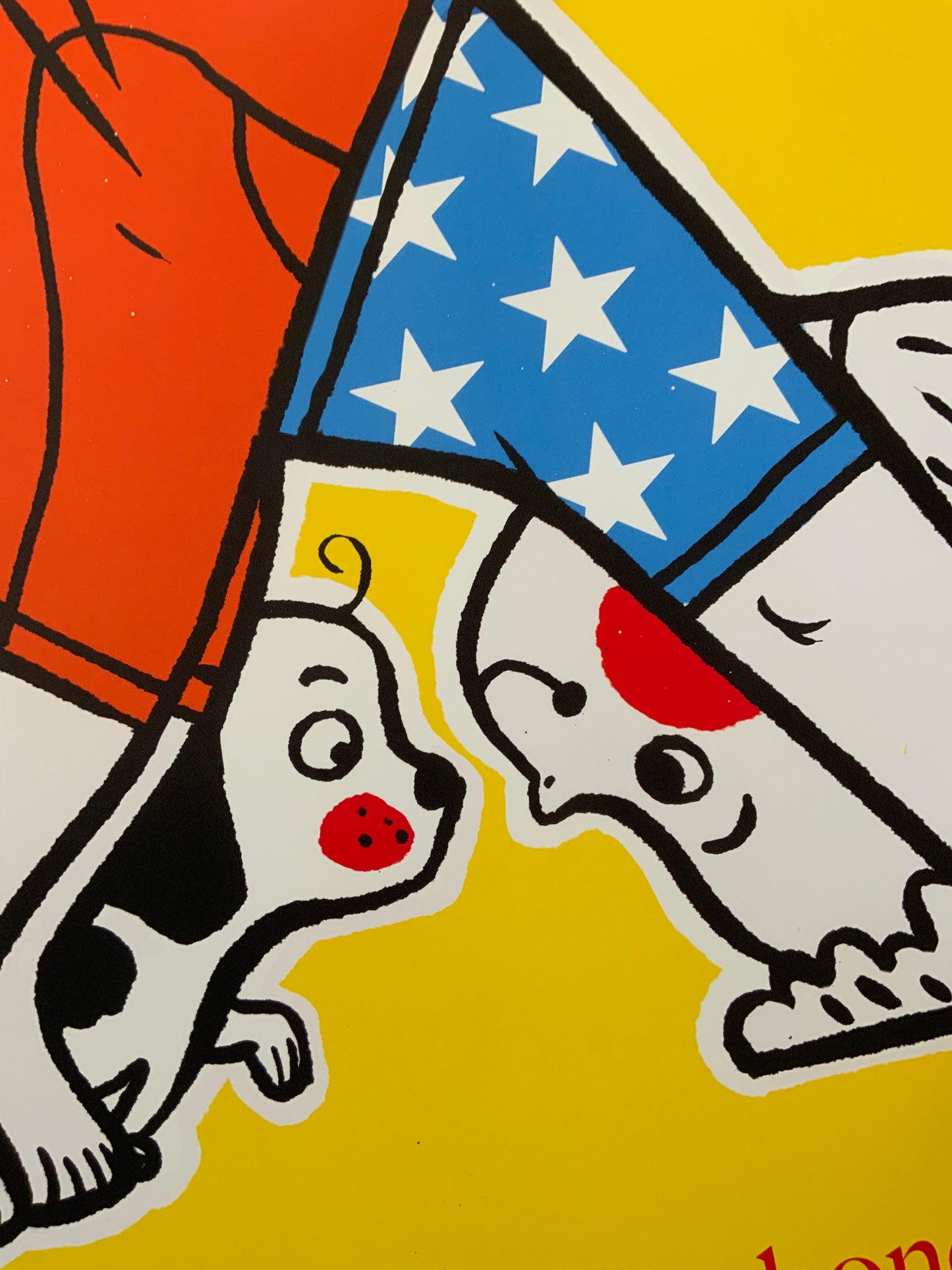 Poster 'Neerwaartse Hond' / 'The Downward Dog' - Yoga series - Bonjour Tatin