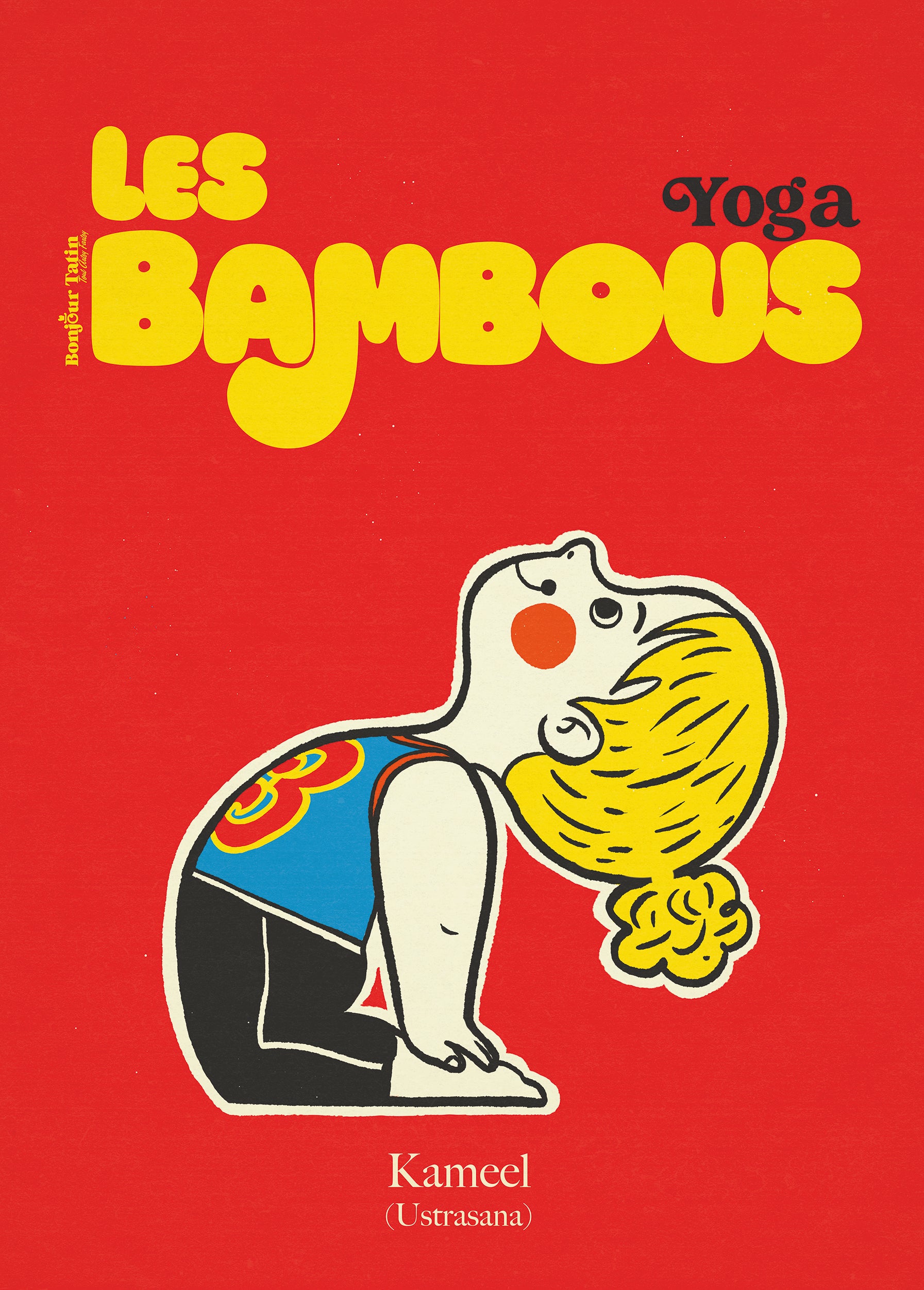 Poster 'De Kameel' / 'The Camel' - Yoga series - Bonjour Tatin