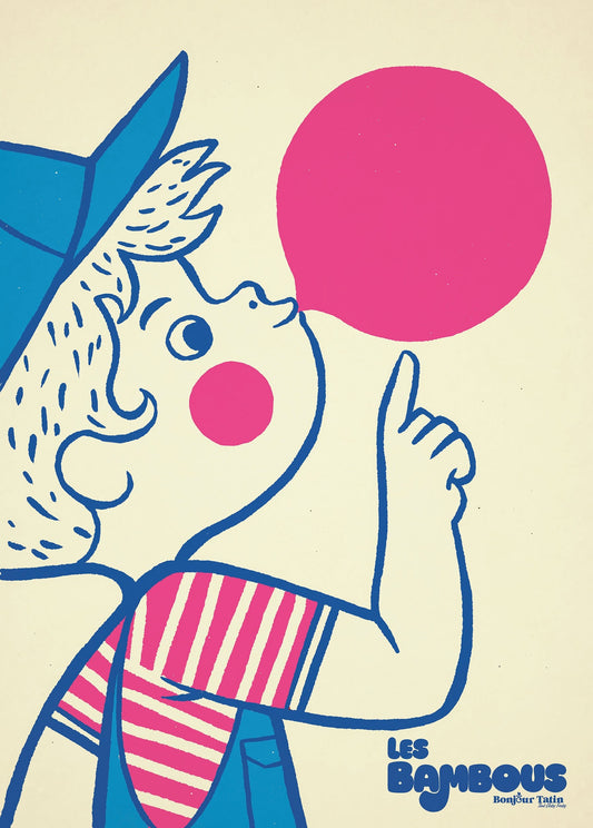 Poster 'My Chewing Gum Balloon' - Les Bambous - Bonjour Tatin