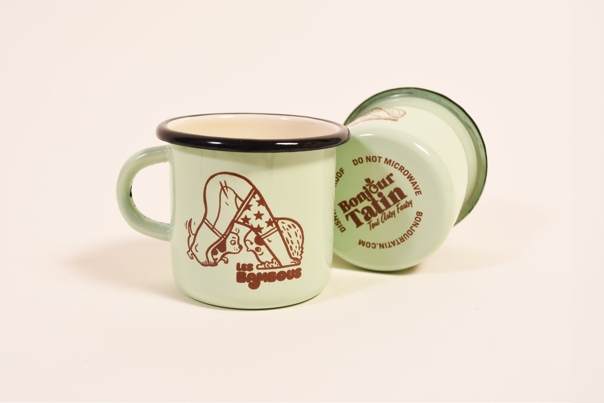 Yoga Pistacchio Enamel Mug - Bonjour Tatin